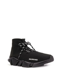 Chaussures de sport noires et blanches Balenciaga