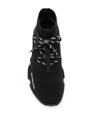 Chaussures de sport noires et blanches Balenciaga