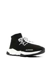 Chaussures de sport noires et blanches Balenciaga