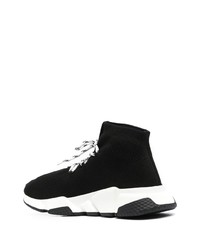 Chaussures de sport noires et blanches Balenciaga