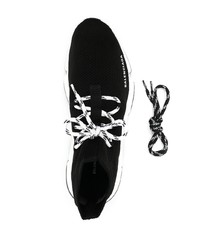 Chaussures de sport noires et blanches Balenciaga