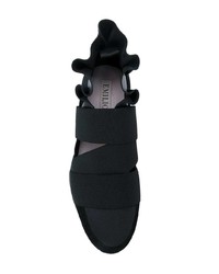 Chaussures de sport noires et blanches Emilio Pucci