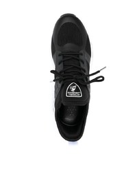 Chaussures de sport noires et blanches Automobili Lamborghini