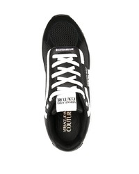 Chaussures de sport noires et blanches VERSACE JEANS COUTURE