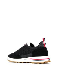 Chaussures de sport noires et blanches Thom Browne