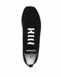 Chaussures de sport noires et blanches Kiton