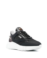 Chaussures de sport noires et blanches Roberto Cavalli