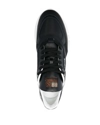 Chaussures de sport noires et blanches Roberto Cavalli