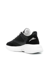 Chaussures de sport noires et blanches Roberto Cavalli