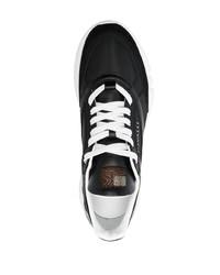 Chaussures de sport noires et blanches Roberto Cavalli