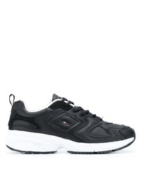 Chaussures de sport noires et blanches Tommy Jeans