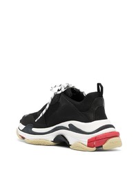 Chaussures de sport noires et blanches Balenciaga