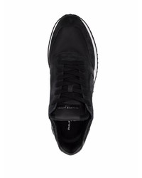 Chaussures de sport noires et blanches Philippe Model Paris