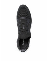 Chaussures de sport noires et blanches Emporio Armani