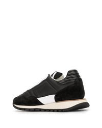 Chaussures de sport noires et blanches Dunhill