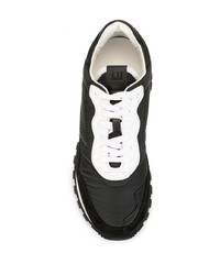 Chaussures de sport noires et blanches Dunhill