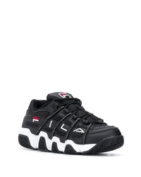 Chaussures de sport noires et blanches Fila