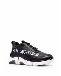 Chaussures de sport noires et blanches Karl Lagerfeld