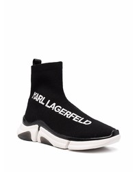 Chaussures de sport noires et blanches Karl Lagerfeld