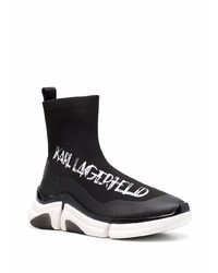 Chaussures de sport noires et blanches Karl Lagerfeld