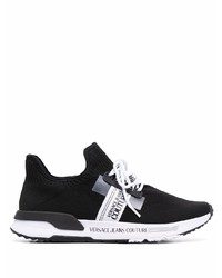 Chaussures de sport noires et blanches VERSACE JEANS COUTURE