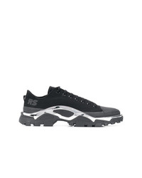 Chaussures de sport noires Adidas By Raf Simons