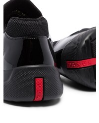 Chaussures de sport noires Prada