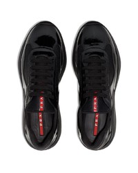 Chaussures de sport noires Prada