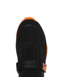 Chaussures de sport noires Prada