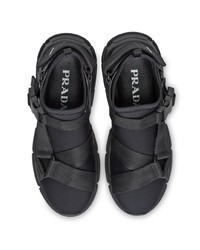 Chaussures de sport noires Prada