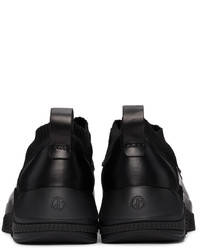 Chaussures de sport noires Giorgio Armani