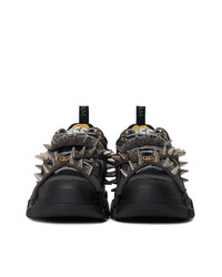 Chaussures de sport noires Gucci