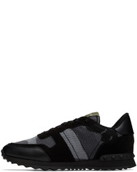 Chaussures de sport noires Valentino Garavani