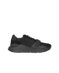 Chaussures de sport noires Burberry