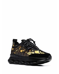 Chaussures de sport noires Versace