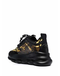 Chaussures de sport noires Versace