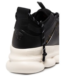 Chaussures de sport noires Versace