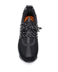 Chaussures de sport noires Versace
