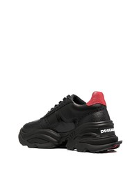 Chaussures de sport noires DSQUARED2