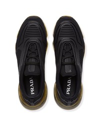 Chaussures de sport noires Prada