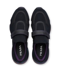 Chaussures de sport noires Prada