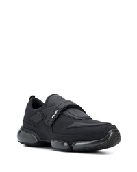 Chaussures de sport noires Prada