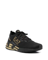 Chaussures de sport noires Ea7 Emporio Armani