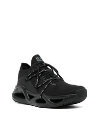 Chaussures de sport noires Ea7 Emporio Armani