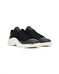 Chaussures de sport noires Adidas By Raf Simons