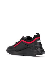 Chaussures de sport noires MSGM