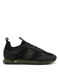 Chaussures de sport noires Ea7 Emporio Armani