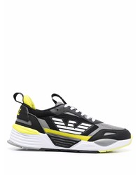 Chaussures de sport noires Ea7 Emporio Armani