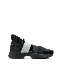 Chaussures de sport noires Emilio Pucci