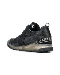 Chaussures de sport noires Leather Crown